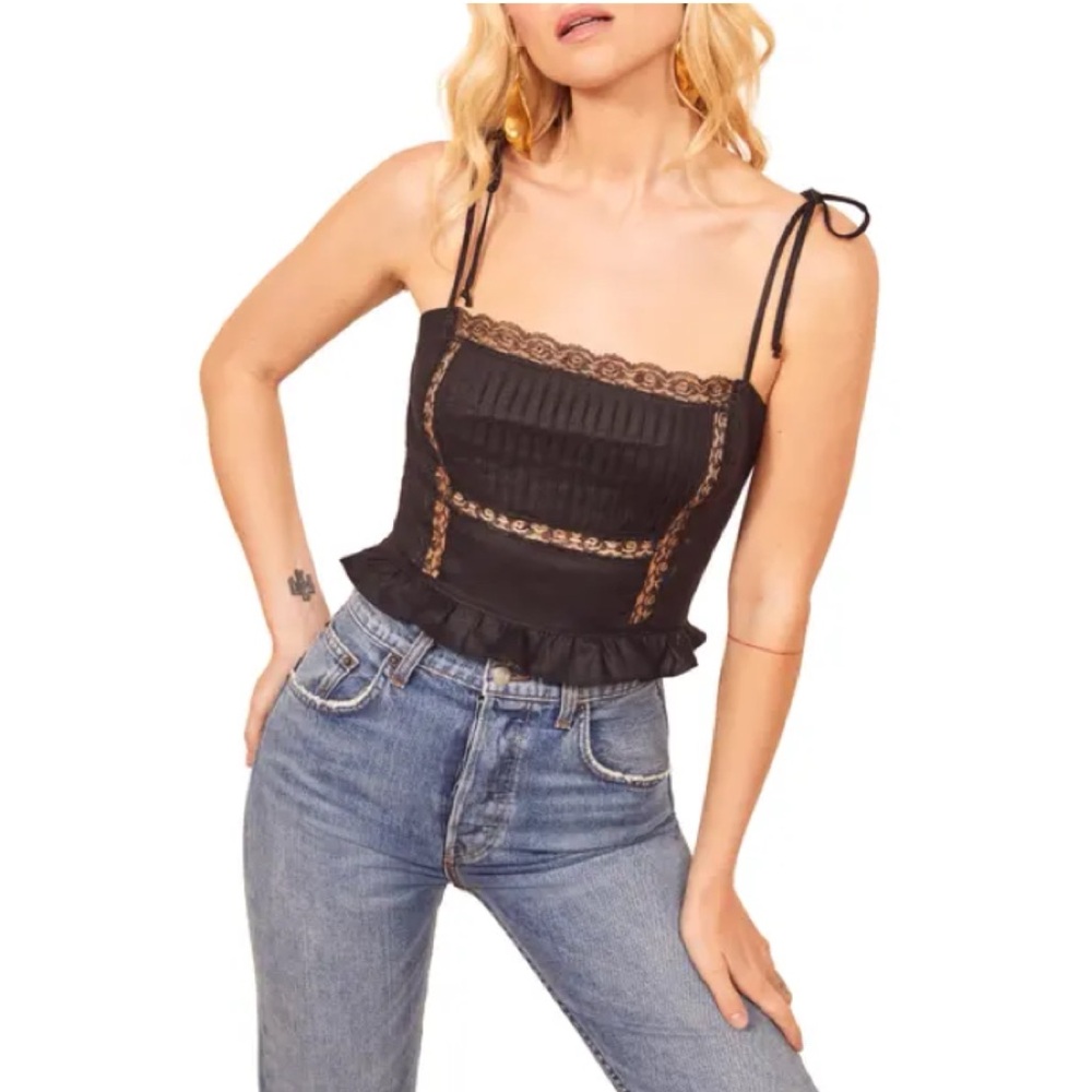 Reformation Linen Mason Top NWT